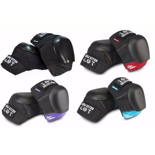 187 - Pro Derby Knee - Black / Red 187 - Pro Derby Knee - Black / Red -Impala Sale Store 187 Proderby knee group
