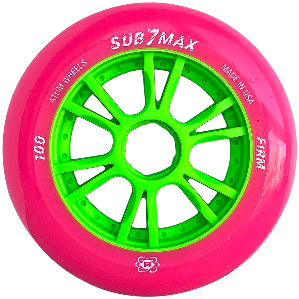 Atom Sub-7 Max - Indoor Race Wheels - 100mm Atom Sub-7 Max - Indoor Race Wheels - 100mm -Impala Sale Store