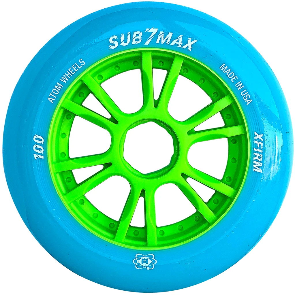 Atom Sub-7 Max - Indoor Race Wheels - 100mm Atom Sub-7 Max - Indoor Race Wheels - 100mm -Impala Sale Store