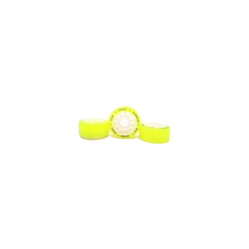 Boiani - STAR Fluo Street Wheels Boiani - STAR Fluo Street Wheels -Impala Sale Store Boiani street 64mm Yellow80A