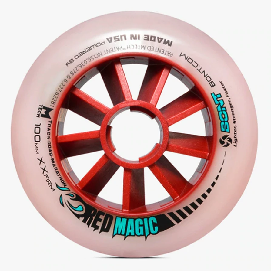 Bont Red Magic Inline Speed Wheel - 100mm Bont Red Magic Inline Speed Wheel - 100mm -Impala Sale Store Bont RedMagic 100mm XXFirm
