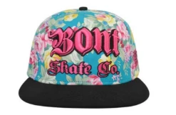 BONT Snapback Hat -Impala Sale Store BontCap TealFlower2