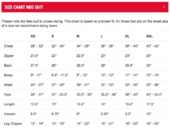 Bont Retro Neo Skinsuit -Impala Sale Store BontNeoSuit SizeChart