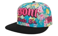 BONT Snapback Hat -Impala Sale Store Bont Cap Teal Flower