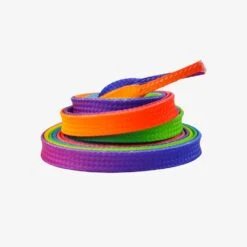 Bont Waxed Skate Laces - 8mm / 150cm (59") -Impala Sale Store Bontlaces rainbow hunt