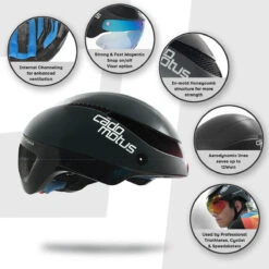 Cádomotus Omega Aero Helmet - Gloss Black 6 Cádomotus Omega Aero Helmet - Gloss Black -Impala Sale Store CadomotusOmegaHelmet GlossBlack 7
