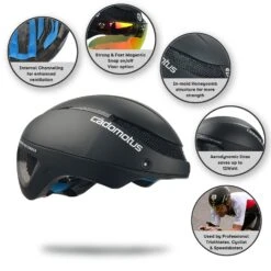Cádomotus Omega Aero Helmet - Matte Black 5 Cádomotus Omega Aero Helmet - Matte Black -Impala Sale Store CadomotusOmegaHelmet MatteBlack 2