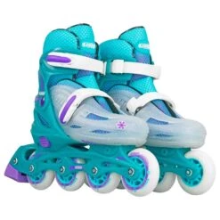 Crazy - 148 Adjustable Inline Skate - Teal Glitter 4 Crazy - 148 Adjustable Inline Skate - Teal Glitter -Impala Sale Store Crazy 148Teal 5