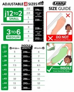 Crazy Retro Roller Skates - Adjustable 9 Crazy Retro Roller Skates - Adjustable -Impala Sale Store Crazy RETRO SizeGuide