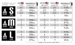 Crazy - 148 Adjustable Inline Skate - Purple Glitter -Impala Sale Store Crazy148 SizeGuide 6f447386 99af 4bf1 9307 c046e1762077