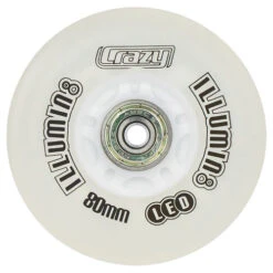 Crazy - Illumin8 Light Up LED Inline Wheel 5 Crazy - Illumin8 Light Up LED Inline Wheel -Impala Sale Store CrazyIlluminateLEDInlineWheel White 80mm