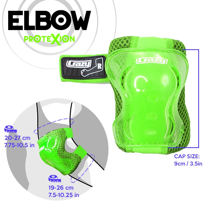 Crazy - ProteXion Kids - Tri Pack Crazy - ProteXion Kids - Tri Pack -Impala Sale Store Crazy Protexion Kids Elbow Green