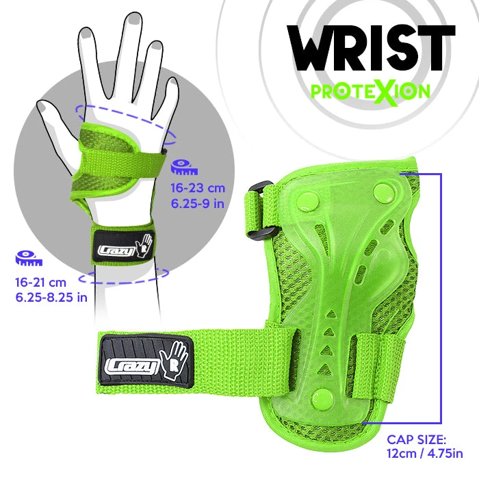 Crazy - ProteXion Kids - Tri Pack Crazy - ProteXion Kids - Tri Pack -Impala Sale Store Crazy Protexion Kids Wrist Green