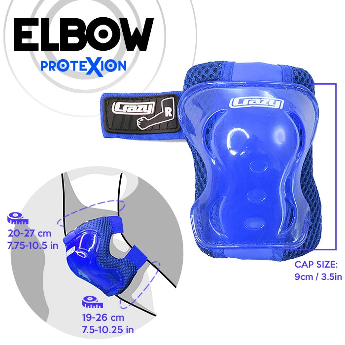 Crazy - ProteXion Kids - Tri Pack Crazy - ProteXion Kids - Tri Pack -Impala Sale Store Crazy Protexion Kids elbow Blue