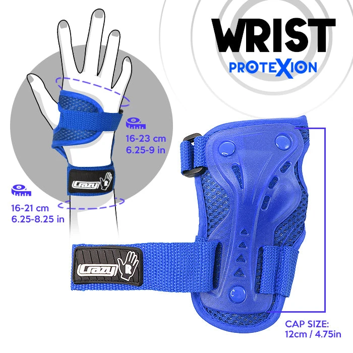 Crazy - ProteXion Kids - Tri Pack Crazy - ProteXion Kids - Tri Pack -Impala Sale Store Crazy Protexion Kids wrist Blue