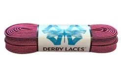 Derby Laces - Ultimate Waxed Laces -Impala Sale Store DerbyWaxedLaces BlackandHotPinkStripe