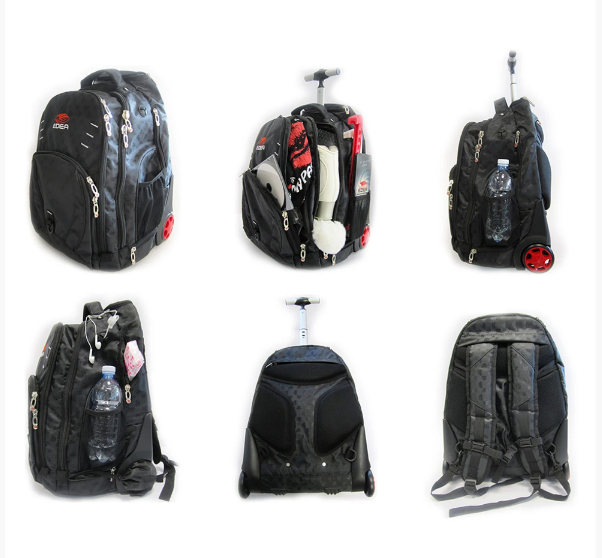 EDEA Skate Rolling / BackPack Trolley Bag EDEA Skate Rolling / BackPack Trolley Bag -Impala Sale Store EdeaTrolleyBag Black multiple