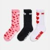 Impala Falling Hearts Sock - (3-Pack) -Impala Sale Store ImpalaFallingHearts Socks 1