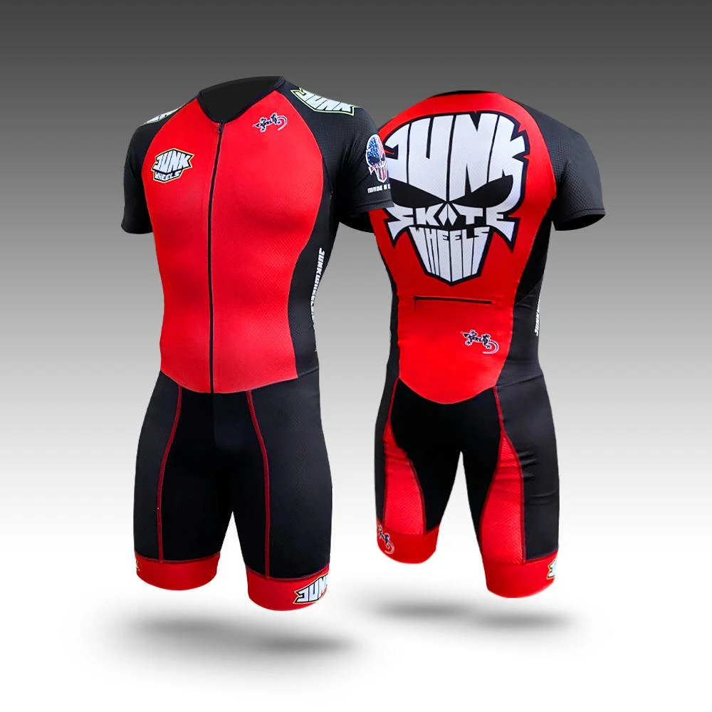Junk - Red Pro Racing Suit (Short Sleeve) Junk - Red Pro Racing Suit (Short Sleeve) -Impala Sale Store JunkRedSkinsuitSS