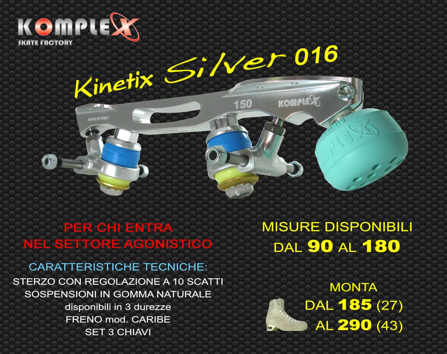 Komplex - Silver 016 - Quad Skate Frame Komplex - Silver 016 - Quad Skate Frame -Impala Sale Store Komplex