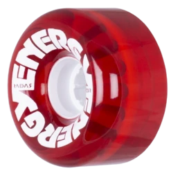 Radar Energy - Quad Skate Wheels -Impala Sale Store Radar Energy 65 Clear Red Angle