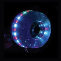 Rio Roller - Light-Up Wheels (4-pack) - Blue Glitter -Impala Sale Store Rio roller blue light upwheels 2