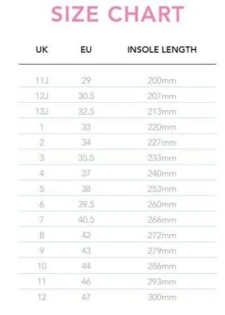 Rio Roller - Rose Black Skates -Impala Sale Store RioRoller SizeChart