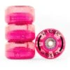 Rio Roller - Light-Up Wheels (4-pack) - Pink Glitter -Impala Sale Store RioRollerLightUpWheelsPinkGlitter
