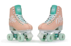 Rio Roller - Script Skates - Peach / Green -Impala Sale Store RioScript Peach Green2
