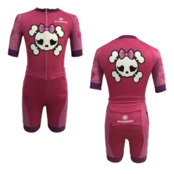 Roadstar - Kids Skull Training Skin Suit - (Blue Or Pink) -Impala Sale Store Roadstar PinkKidsSkull 1