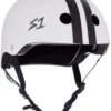 S-One Lifer Helmet - Gloss White / Black Stripes (CJ Collins Edition) 2 S-One Lifer Helmet - Gloss White / Black Stripes (CJ Collins Edition) -Impala Sale Store S One Lifer CJCollins WhiteGloss BlackStripes