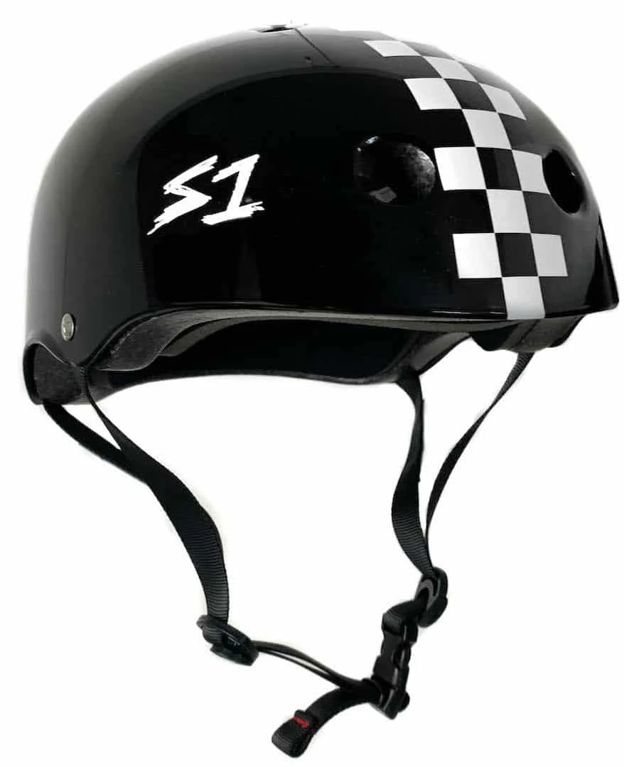 S-One Lifer Helmet - Matte Black / White Checkers S-One Lifer Helmet - Matte Black / White Checkers -Impala Sale Store S One Lifer MatteBlack WhiteCheckers