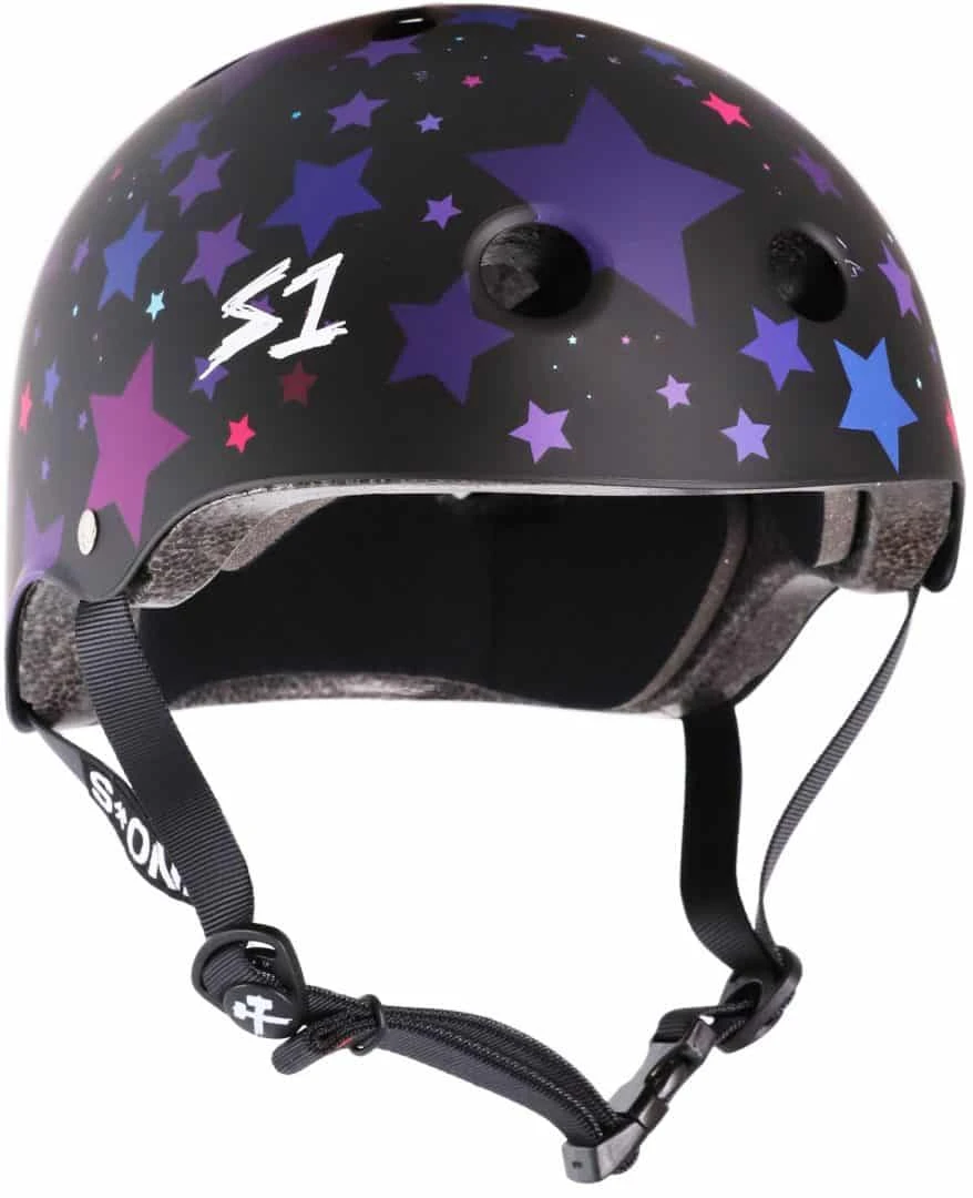 S-One Lifer Helmet - Black Matte / Star (AUS/NZ Certified) S-One Lifer Helmet - Black Matte / Star (AUS/NZ Certified) -Impala Sale Store S Onelifer MatteBlack star