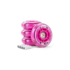 SFR - Inline Light Up Wheels - Pink (4-pack) -Impala Sale Store SFRLightUpInlineSkateWheels Pink1
