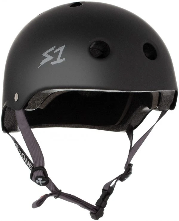 S-One Lifer Helmet - Matte Black with Grey Straps (AUS/NZ Certified) S-One Lifer Helmet - Matte Black With Grey Straps (AUS/NZ Certified) -Impala Sale Store SOneLifer MatteBlack GreyStraps