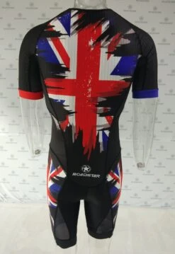 Sk8House - UK Flag Design - Pro Aero Skin Suit -Impala Sale Store Sk8House UKFlagSkinsuit actual2