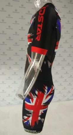 Sk8House - UK Flag Design - Pro Aero Skin Suit -Impala Sale Store Sk8House UKFlagSkinsuit actual3