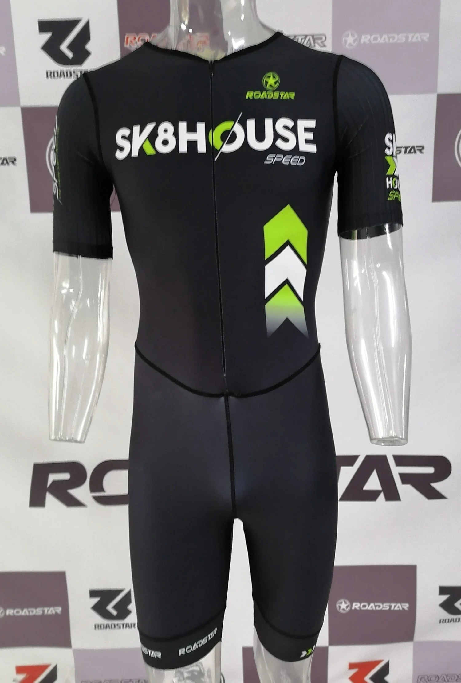Sk8House - Pro Aero Skin Suit (Short Sleeve) Sk8House - Pro Aero Skin Suit (Short Sleeve) -Impala Sale Store Sk8HouseProAeroSkin FrontZip 1 scaled
