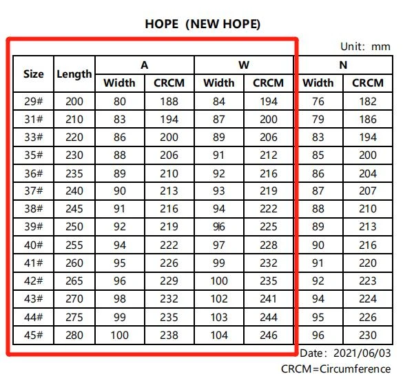 SS - Hope S III - Inline Speed Boot SS - Hope S III - Inline Speed Boot -Impala Sale Store SkatingStart HopeBootSizeChart