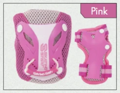 SS - Kids Pro Protective Pads Set -Impala Sale Store SkatingStartProtectionSet Pink