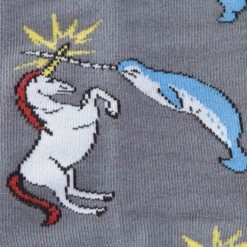 SOCK IT TO ME - Unicorn Vs. Narwhal Crew Socks -Impala Sale Store Sockittome unicorn narwhal 2